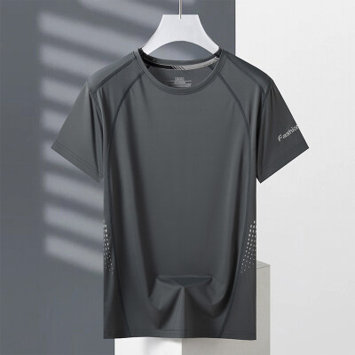 商品封面图片,跨境户外运动休闲短袖T恤冰丝圆领