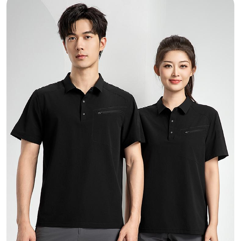 8089 凉感夏季工作服翻领短袖