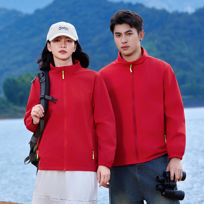 K22 防风透气立领风衣