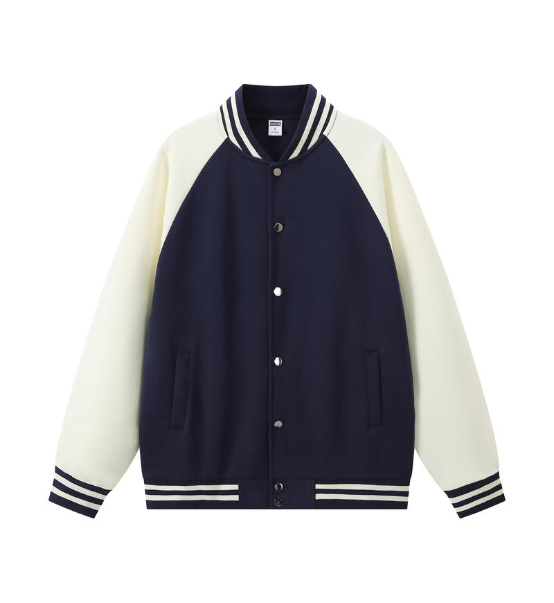 商品封面图片,舒适棉宽松插肩棒球服（320克）