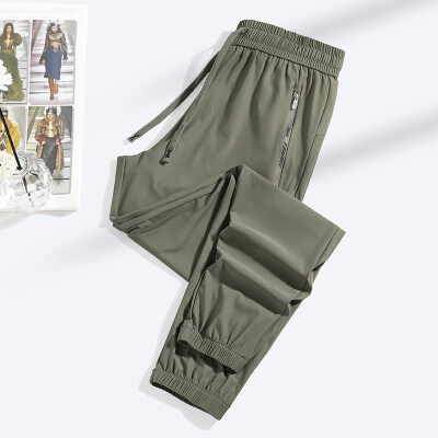 商品封面图片,跨境夏季薄款透气冰丝裤户外运动裤