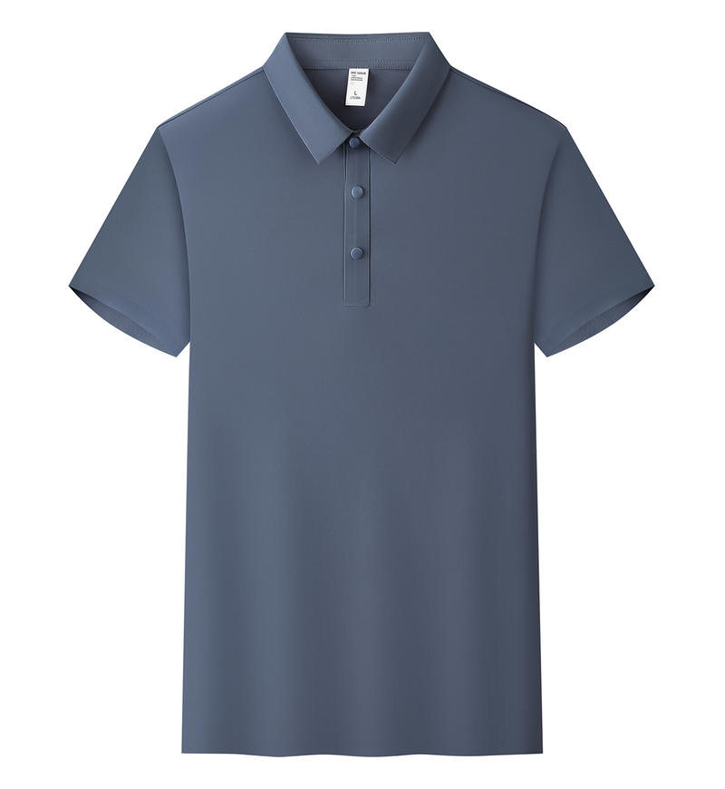 商品封面图片,笛星系列无痕珠地翻领(下摆开叉)