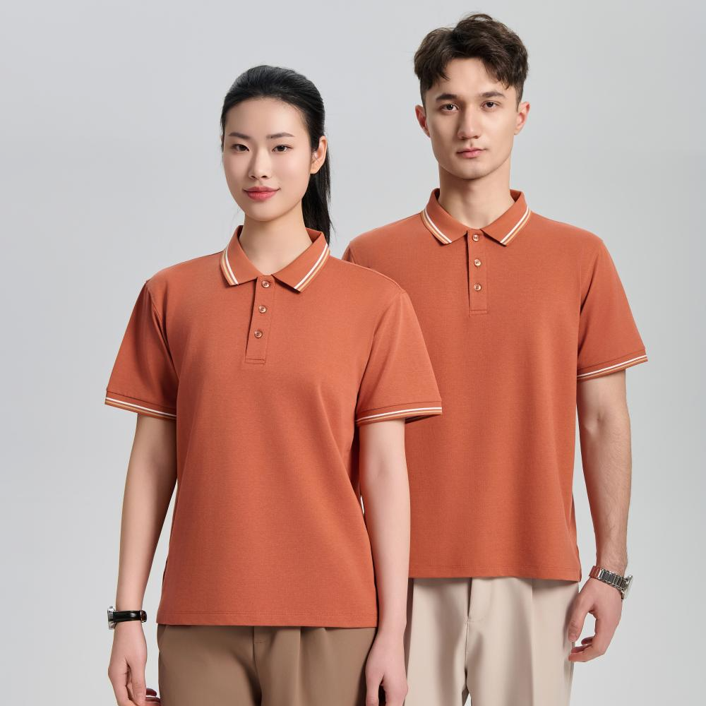 F6689 经典间色基础超柔丝滑感翻领