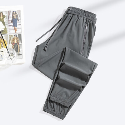 商品封面图片,跨境夏季薄款透气冰丝裤户外运动裤