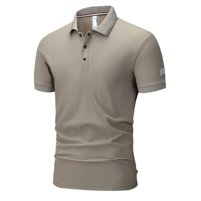 商品封面图片,跨境高级感冰丝弹力透气速干polo衫