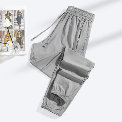 商品封面图片,跨境夏季薄款透气冰丝裤户外运动裤