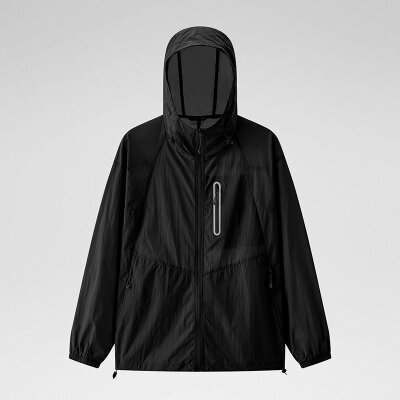 商品封面图片,跨境户外连帽外套男女情侣夏季运动休闲高品质原纱皮肤衣防晒衣