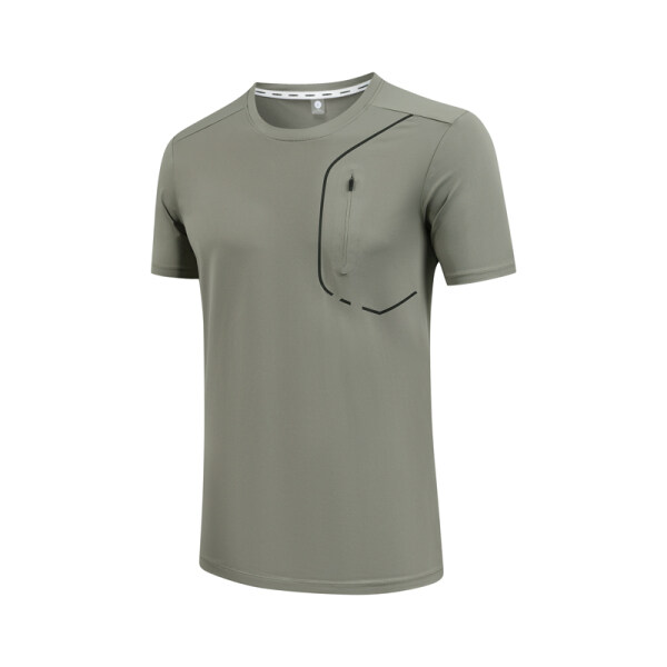 9836 速干运动口袋T恤跨境