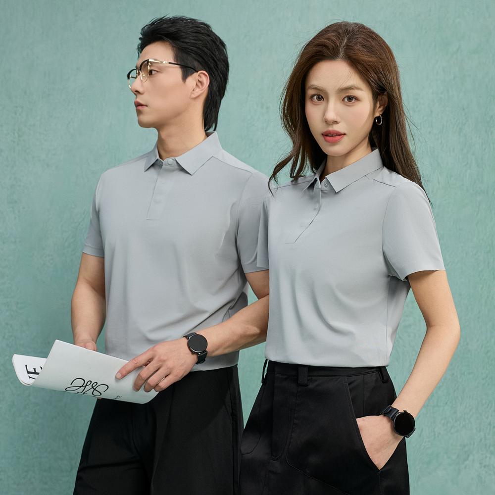 861 10A抗菌翻领短袖