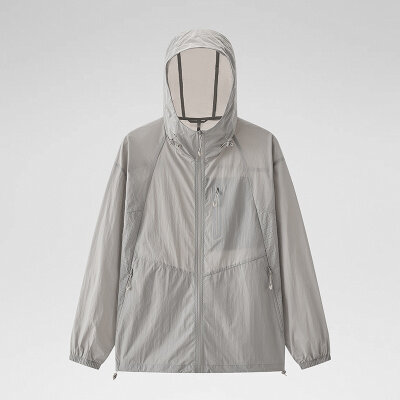 商品封面图片,跨境户外连帽外套男女情侣夏季运动休闲高品质原纱皮肤衣防晒衣