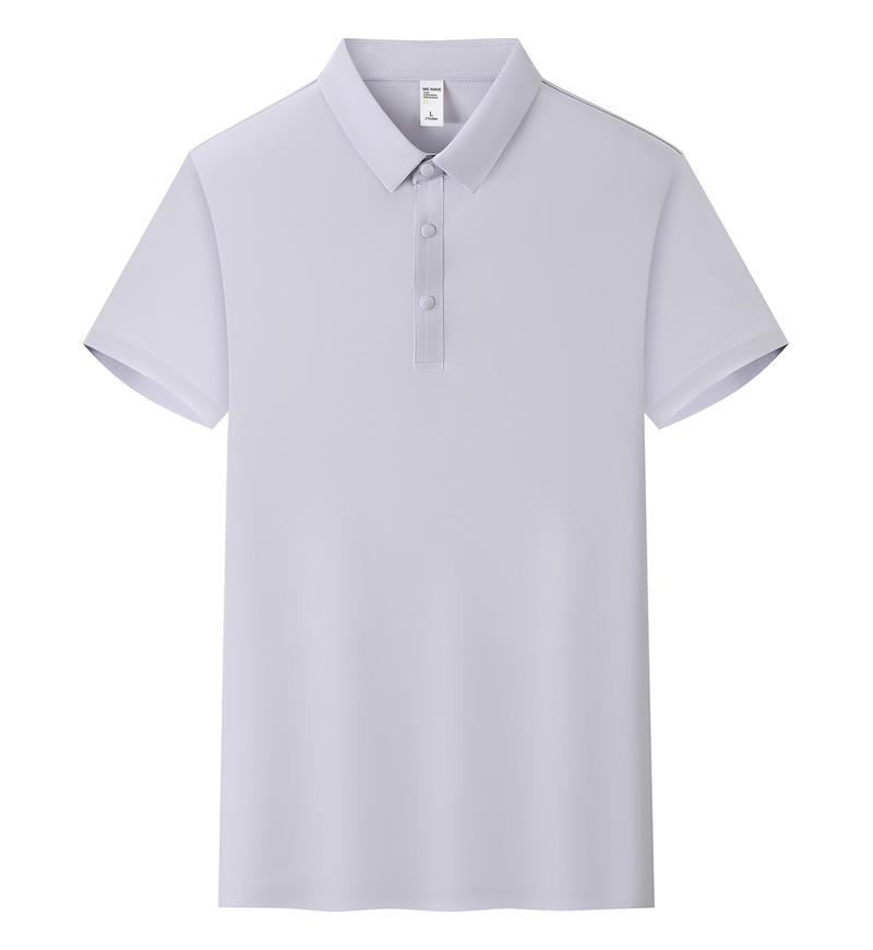 商品封面图片,笛星系列无痕珠地翻领(下摆开叉)