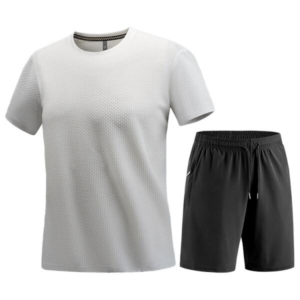 6755+6788 夏季宽松舒适休闲亲肤透气简约跨境商务套装