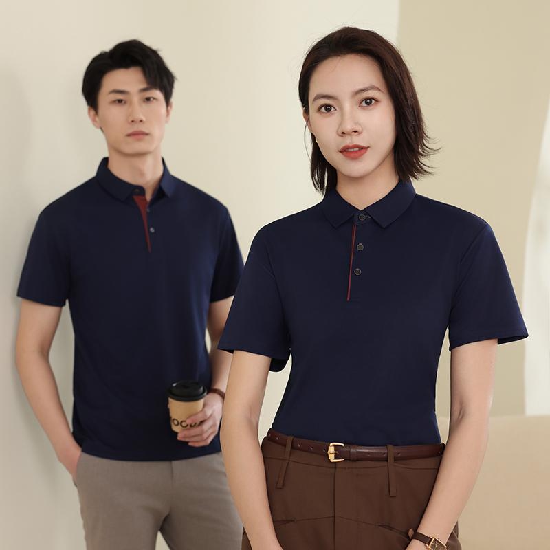 8229 厚珠快干休闲商务翻领