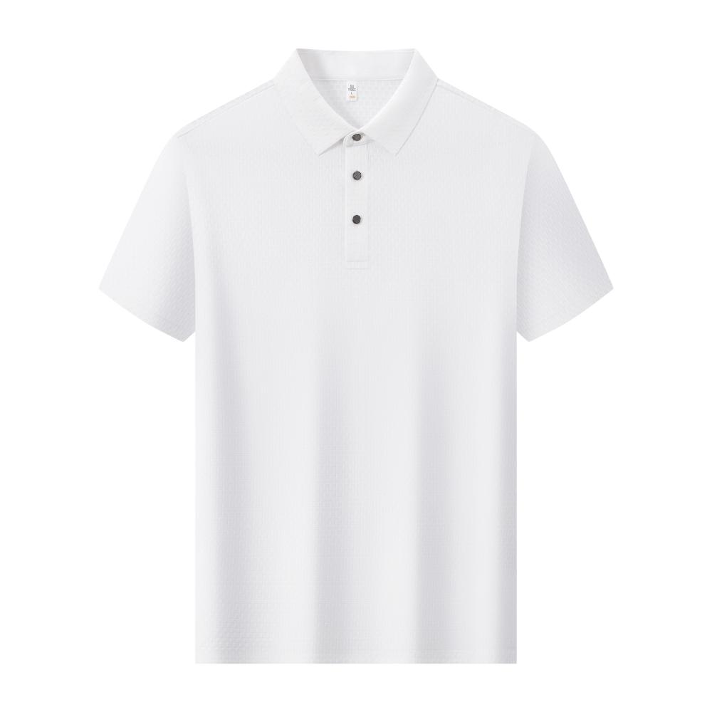 86535 凉感水立方翻领短袖