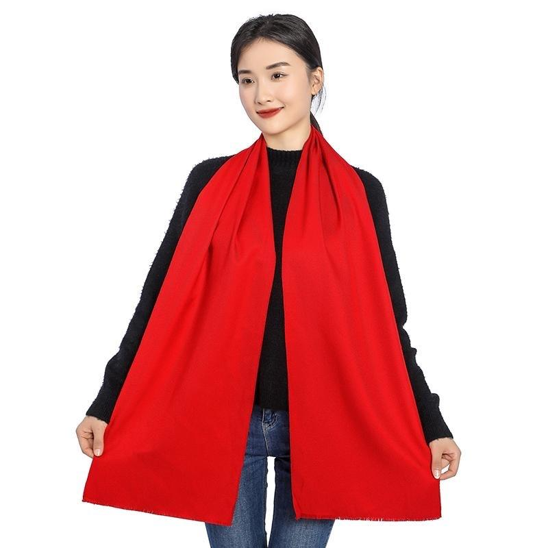 012 斜纹短须围巾180*32cm