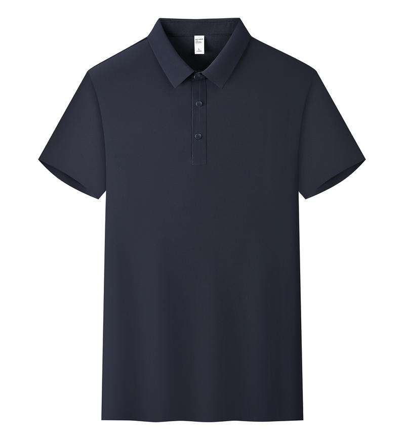 商品封面图片,笛星系列无痕珠地翻领(下摆开叉)