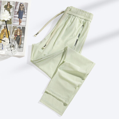 商品封面图片,跨境夏季薄款透气冰丝裤户外运动裤