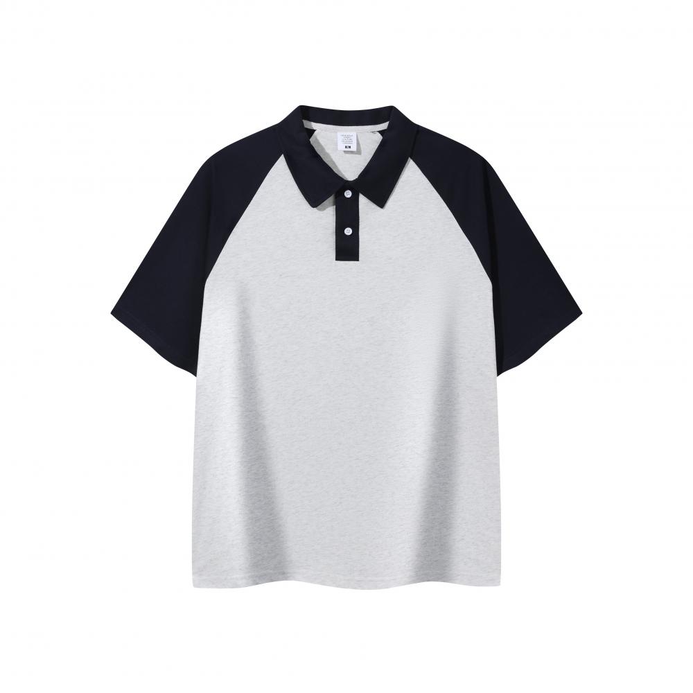 F14 纯棉拼色插肩Polo