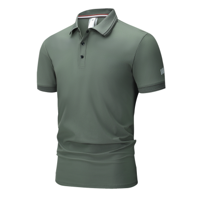 商品封面图片,跨境高级感冰丝弹力透气速干polo衫