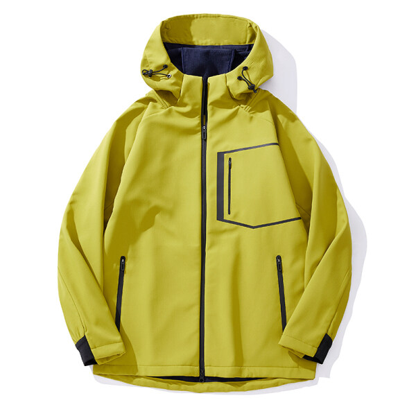 JL-5391 男女户外登山服运动休闲百搭纯色夹克外套跨境冲锋衣