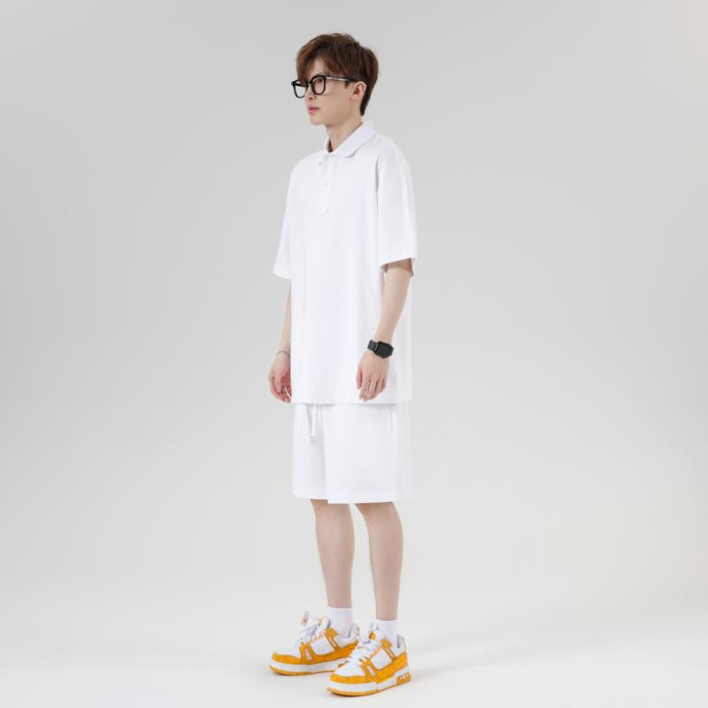 P056 重磅275克Polo衫春夏季纯色宽松