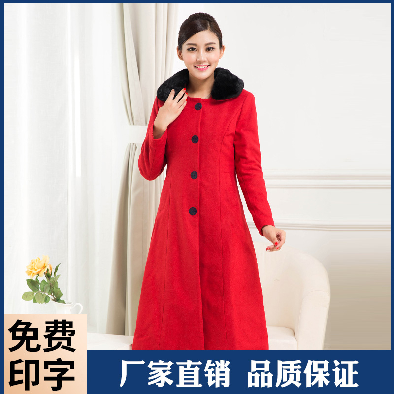 大衣 毛领大衣保洁外套