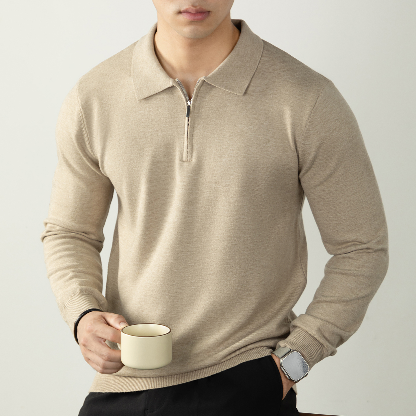 14145 棉羊毛X莫代尔暖柔毛衣