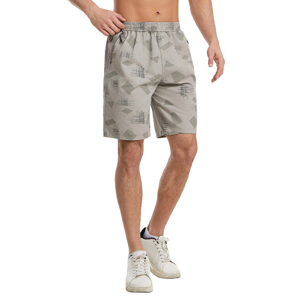 KZ9918 夏季百搭纯棉多口袋工装跨境商务休闲直筒五分休闲裤