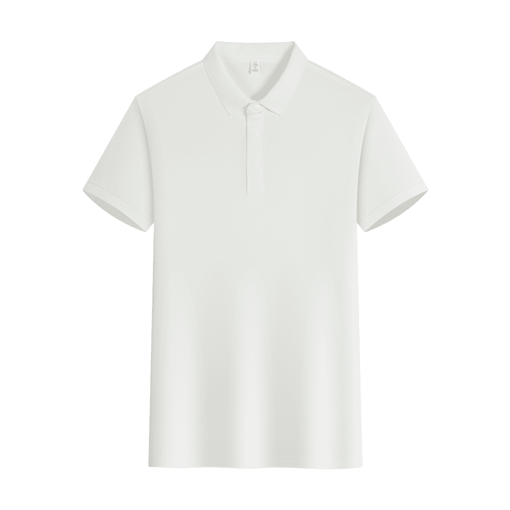 5813 200克涤氨棉四合扣翻领短袖