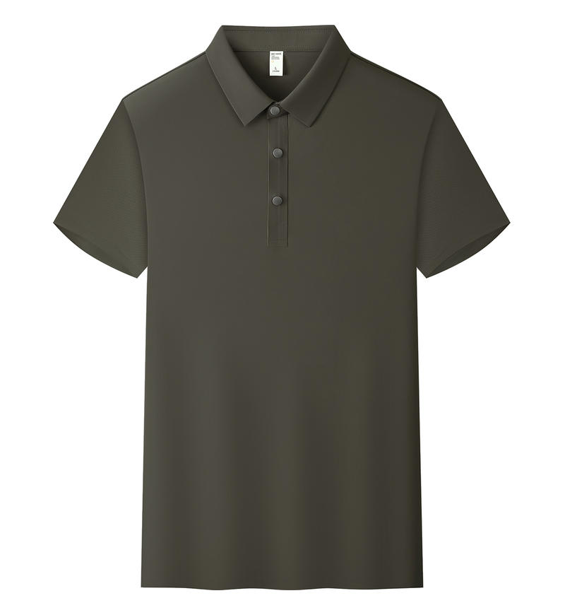 商品封面图片,笛星系列无痕珠地翻领(下摆开叉)