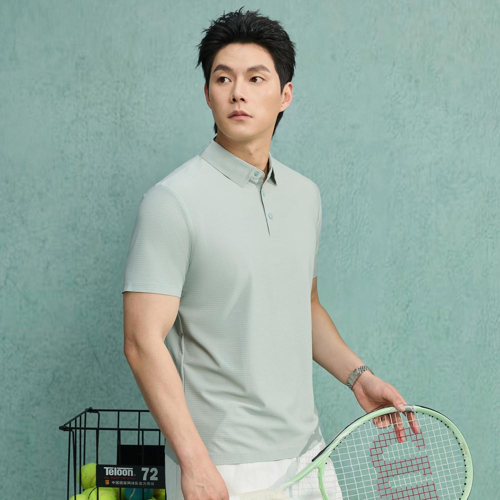 826 凉感10A抗菌翻领短袖