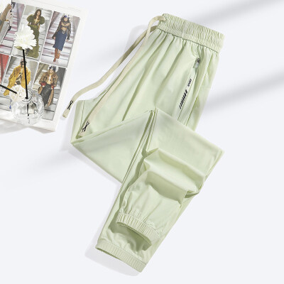 商品封面图片,跨境夏季薄款透气冰丝裤户外运动裤