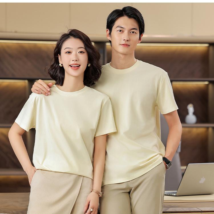 40s Plain-Knit Sorona Short-Sleeve Crew-Neck T-Shirt