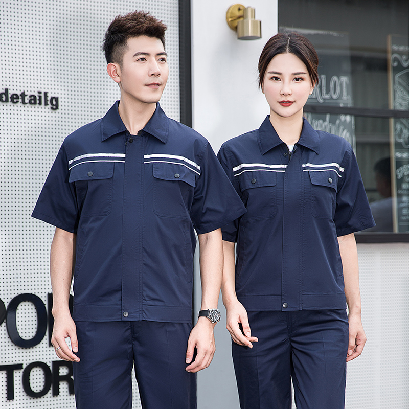 801 CVC配色兜短袖上衣/套装