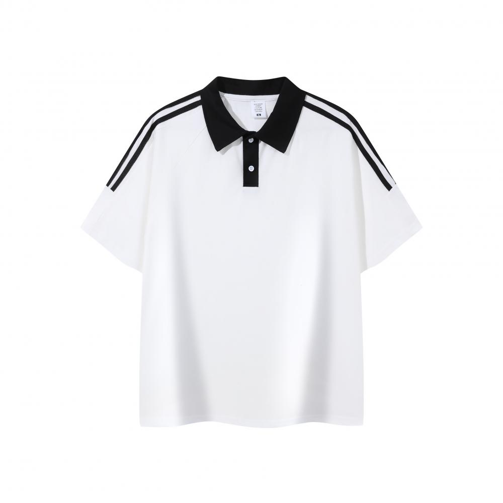 F12 三条杠纯棉潮牌Polo