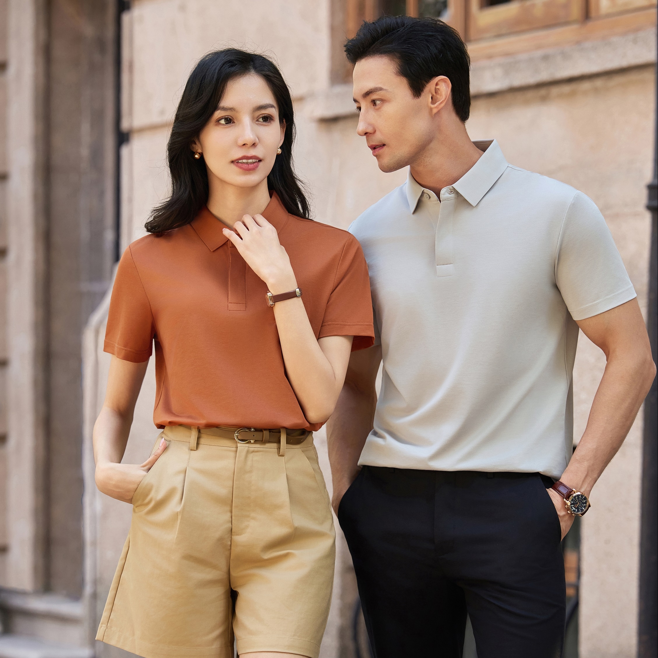 Mercerized Silk Short-Sleeve Polo