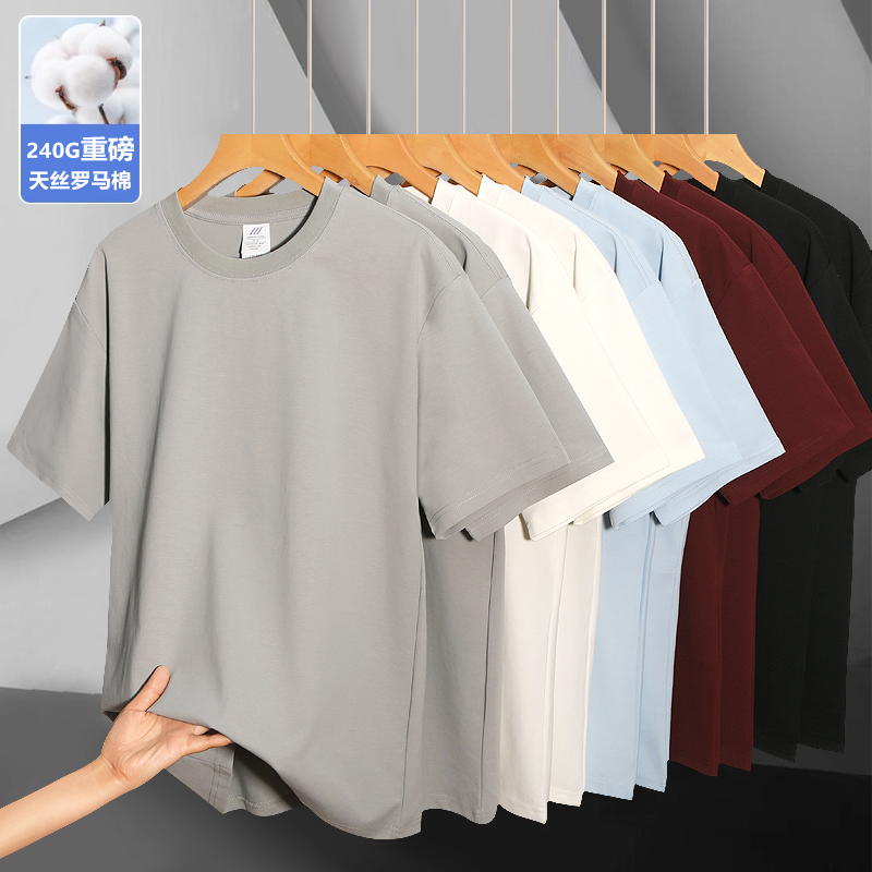 M002 天丝罗马棉圆领短袖