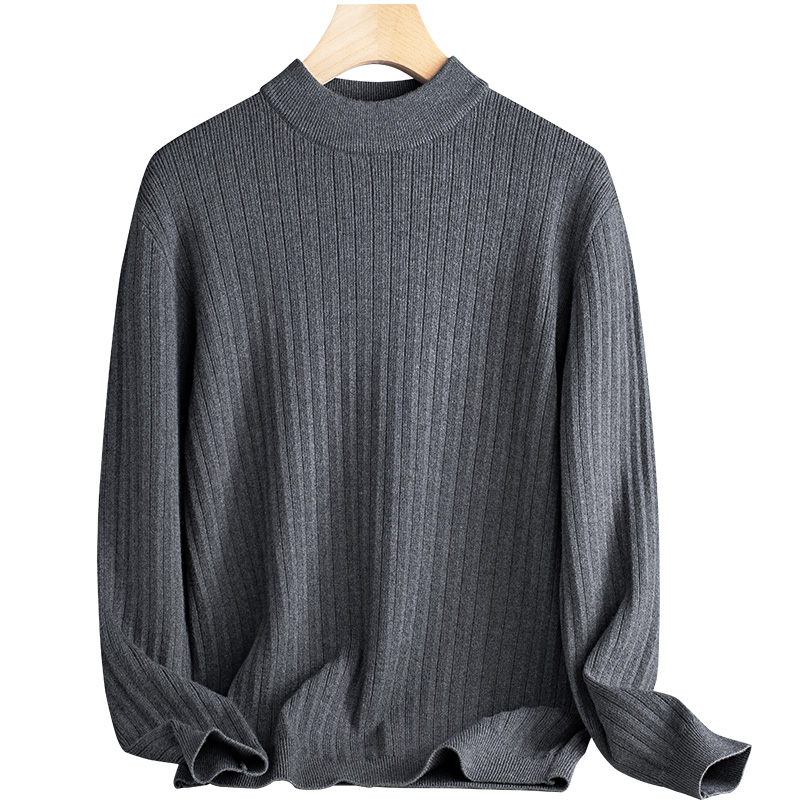 14131 羊毛莱赛尔半高领抗起球针织衫